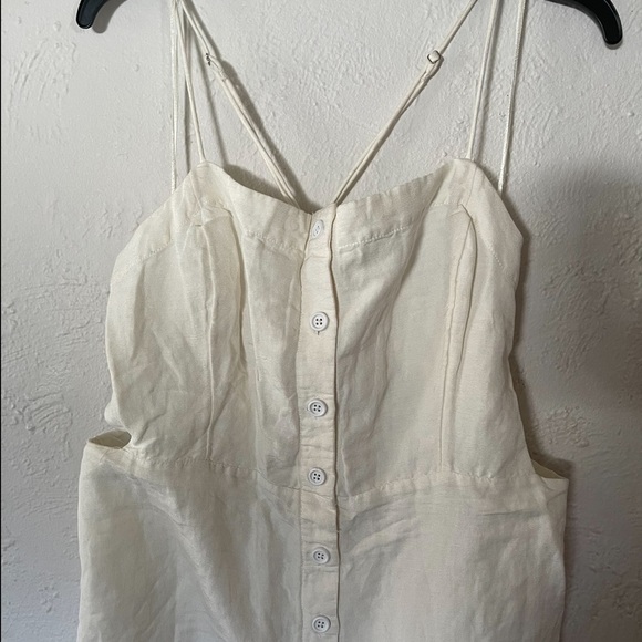 Anthropologie Maeve Colorblocked Contrast Midi Dress Smocked Black White - Picture 6 of 10